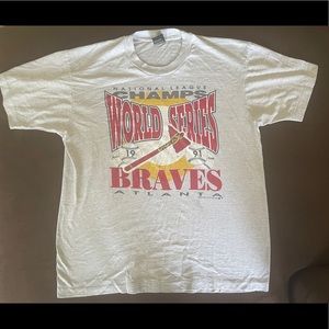 1991 Trench Mfg Atlanta Braves National League Champs Vintage Tee XL